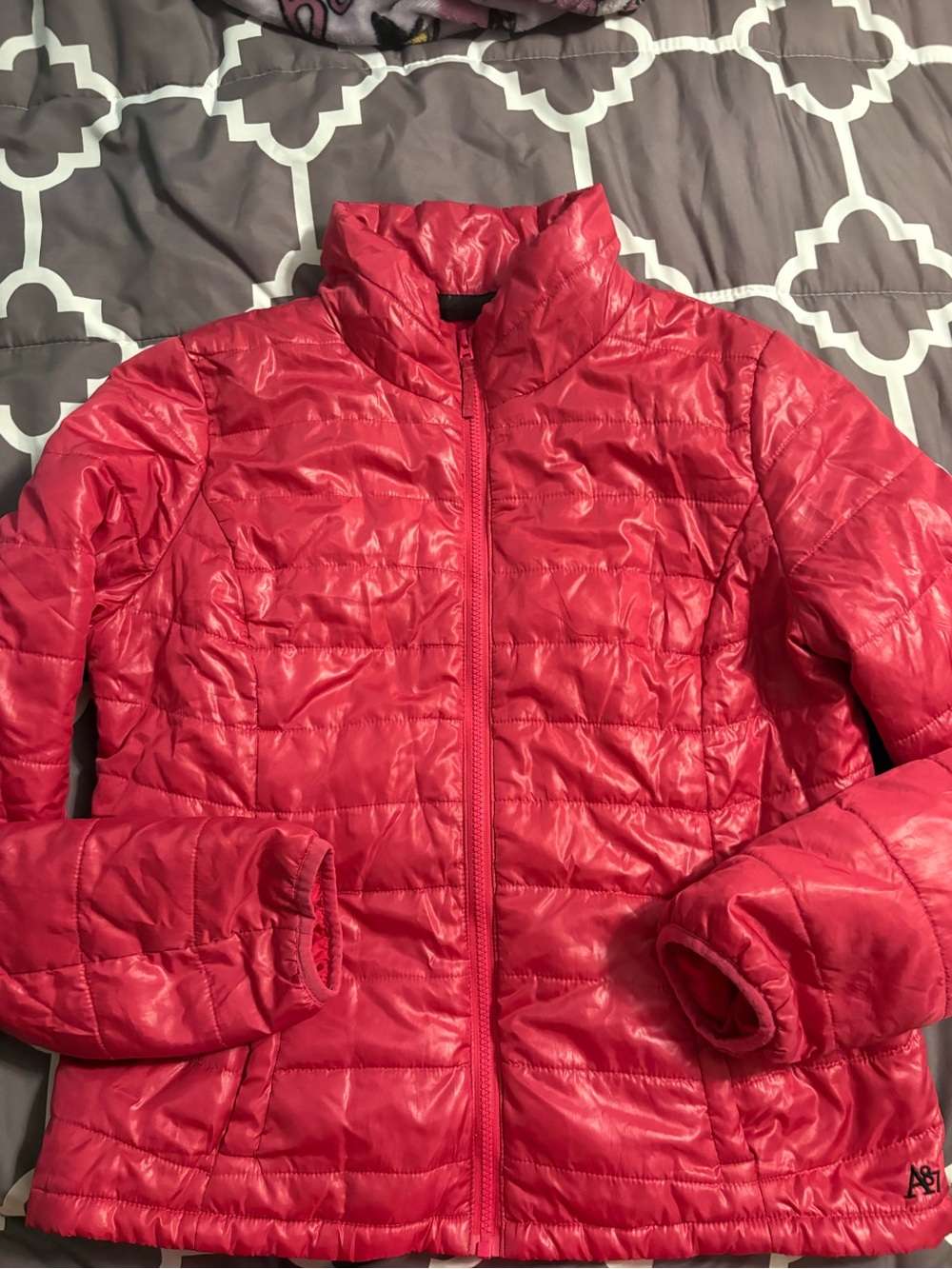 Aeropostale Women's pink Quilted Puffer Jacket